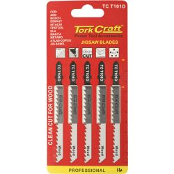 T-shank Jigsaw Blade For Wood 4mm 6tpi 100mm 5pc
